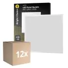 Mehrfachpackung 12x Bright Choice LED Panel Backlit 36W 3240lm - 840 Kaltweiß | 60x60cm - UGR 